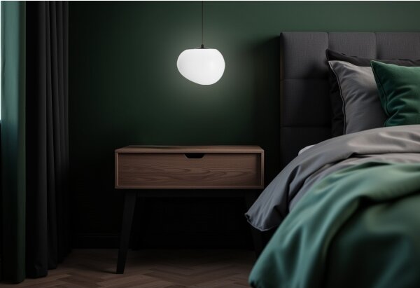 Luster na lanku STONES 1xE27/40W/230V pr. 25 cm