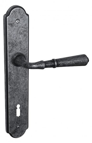VÝPREDAJ Dverové kovanie Lienbacher Antik (antik sivá), kľučka-kľučka, Otvor na cylindrickú vložku PZ