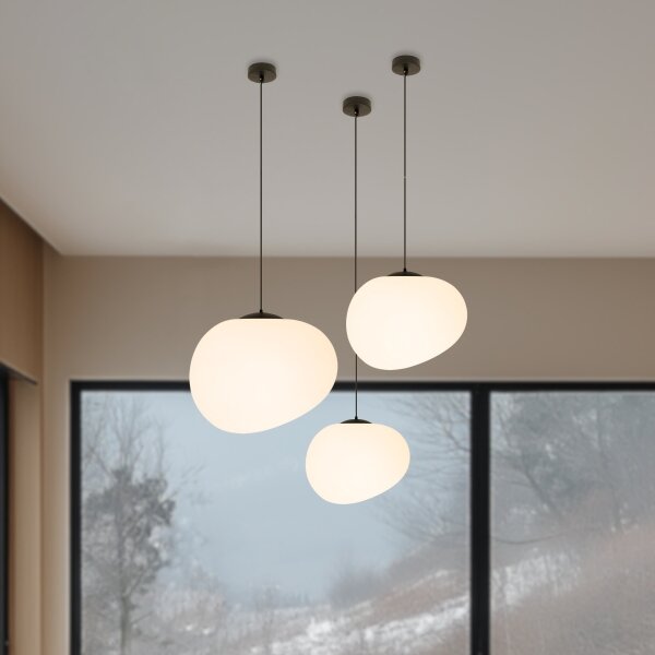 Luster na lanku STONES 1xE27/40W/230V pr. 25 cm