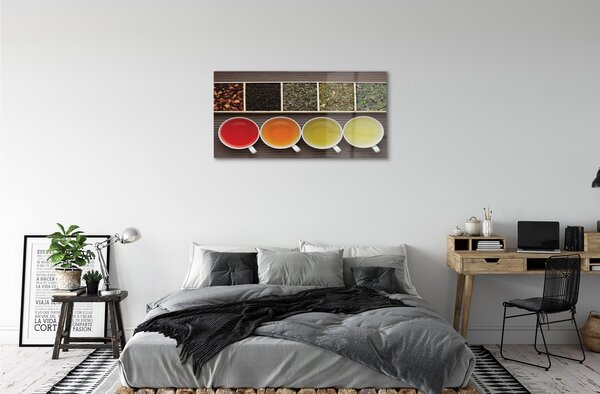 Obraz na skle čaju byliny 100x50 cm 2 Prívesky