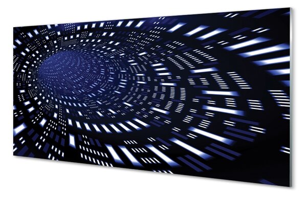Sklenený obraz Blue 3d tunel 100x50 cm 2 Prívesky