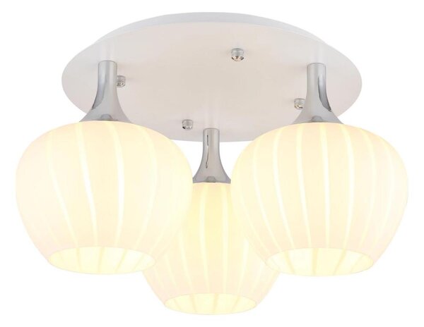 Globo 15548-3DW - Prisadený luster MAXY 3xE27/40W/230V biela