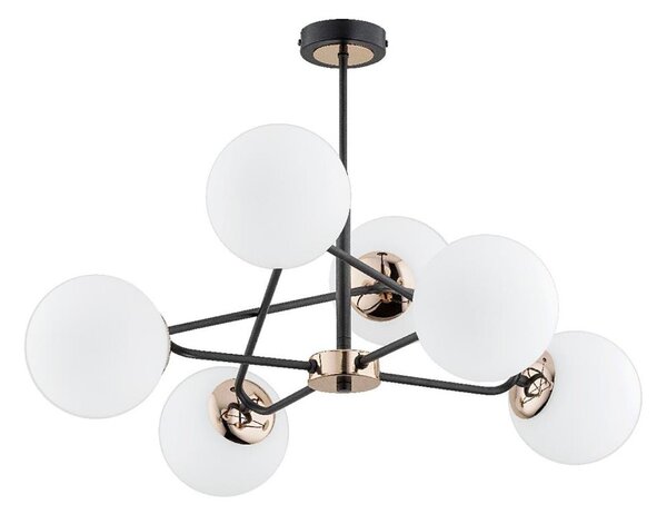 Luster na tyči SAGITO 6xE14/10W/230V zlatá