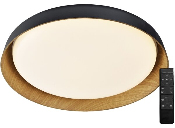 Top Light-LED Stm. stropné svietidlo SATELLITE LED/36W/230V 3000-6500K čierna + DO
