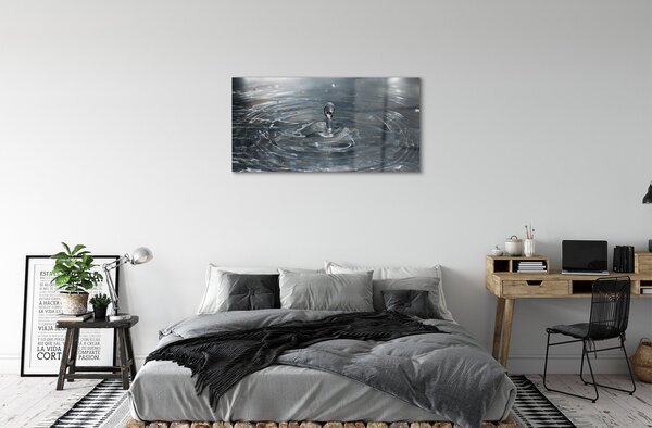 Obraz na skle pokles striekajúcej vode 100x50 cm 2 Prívesky
