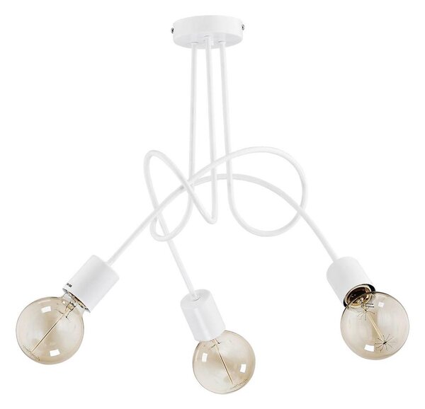 Prisadený luster TANGO 3xE27/15W/230V biela