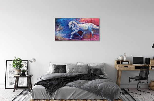 Obraz na skle kôň 100x50 cm 2 Prívesky