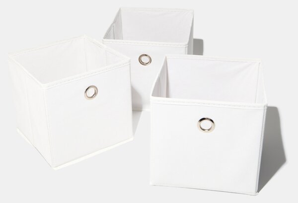 Sinsay - Súprava úložných boxov 3 pack - krémová