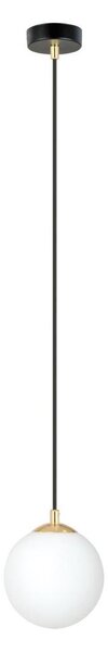 Luster na lanku ROYAL 1xE14/10W/230V pr. 14 cm čierna