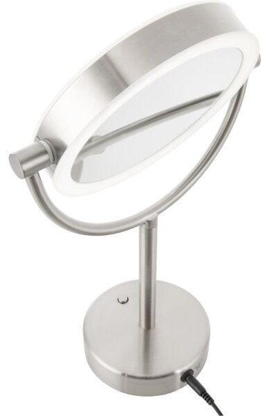 Sencor - Kozmetické zrkadielko s LED podsvietením LED/5W/230V nerez