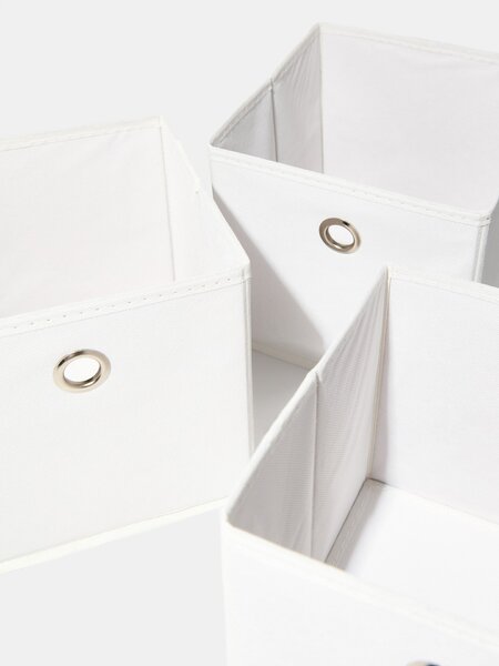 Sinsay - Súprava úložných boxov 3 pack - krémová