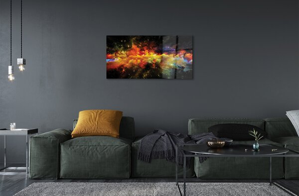 Sklenený obraz Žltá fraktálne vzory 100x50 cm 2 Prívesky