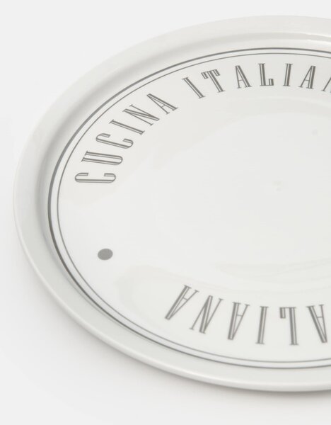 Sinsay - Keramický tanier s nápisom Cucina Italiana - viacfarebná