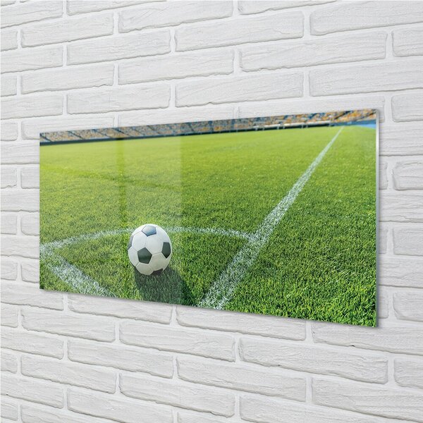 Obraz na skle Futbalový štadión trávy 100x50 cm 2 Prívesky