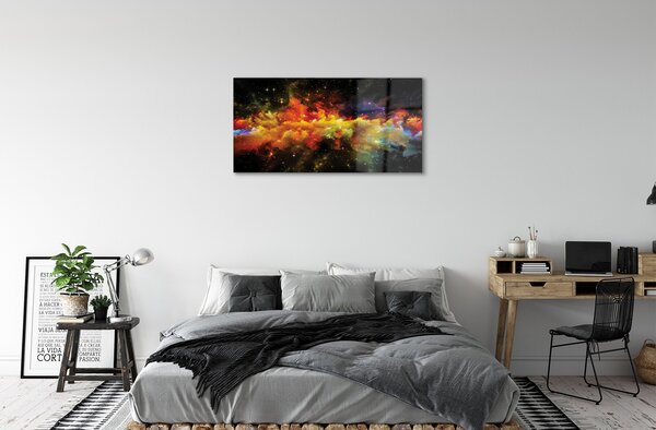 Sklenený obraz Žltá fraktálne vzory 100x50 cm 2 Prívesky