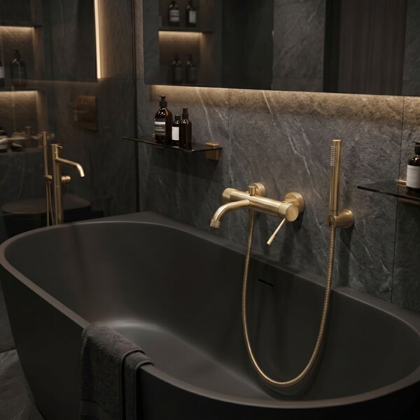 Kúpeľňová batéria REA Venti Brush Gold