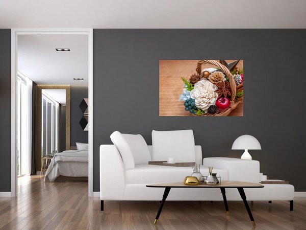 Obraz prúteného koša (90x60 cm)