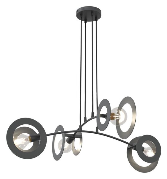 Luster na lanku EUFORIA 4xE27/15W/230V čierna