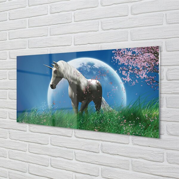 Sklenený obraz Pole jednorožec moon 100x50 cm 2 Prívesky