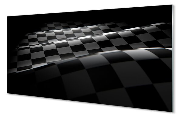 Sklenený obraz checker vlajky 100x50 cm 2 Prívesky