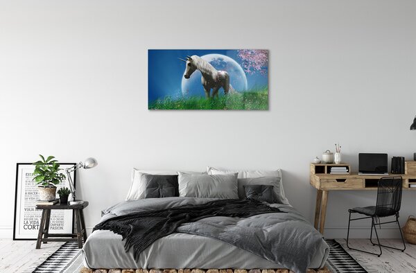 Sklenený obraz Pole jednorožec moon 100x50 cm 2 Prívesky