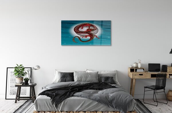 Sklenený obraz Japonský mesiac neba drak 100x50 cm 2 Prívesky