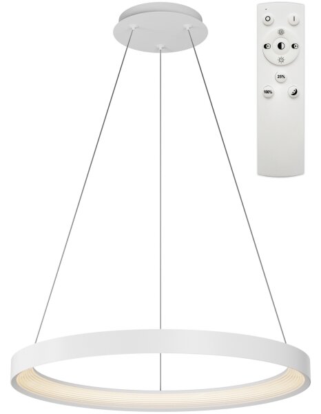 Top Light-LED St. luster na lanku ORBIT LED/40W/230V 3000-6500K pr. 50 cm biela+DO