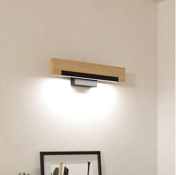 Eglo 901738-LED Nástenné svietidlo CAMACHO LED/9,6W/230V 3000K čierna/béžová