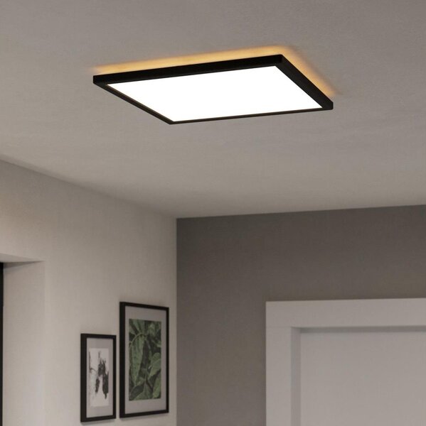 Eglo 901456-LED St. kúpeľ. svietidlo ROVITO-R 17,6W/230V 39x39cm IP44 čierna + DO