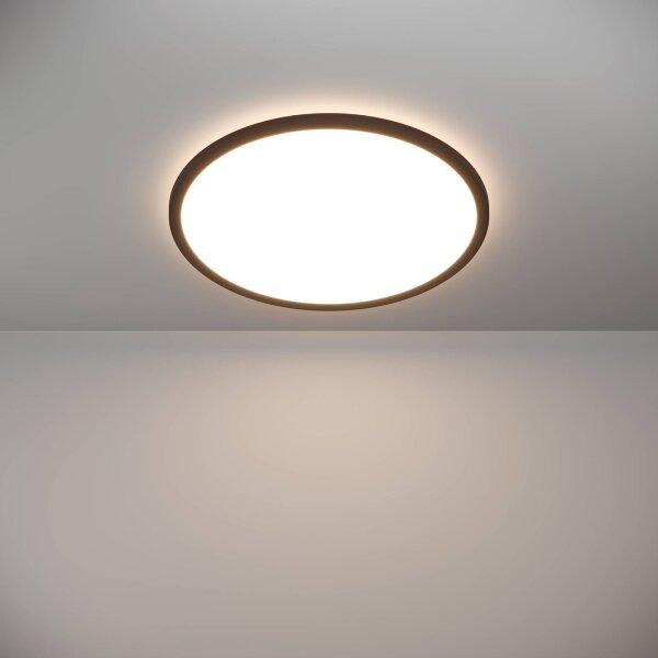 Eglo 901455-LED St. kúpeľ. svietidlo ROVITO-R 16,8W/230V pr.50cm IP44 čierna + DO