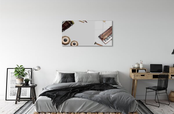 Obraz na skle nástroje 100x50 cm 2 Prívesky