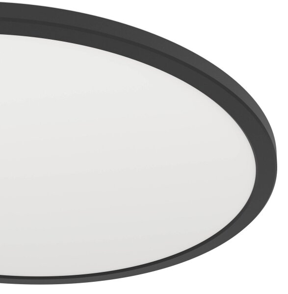 Eglo 901455-LED St. kúpeľ. svietidlo ROVITO-R 16,8W/230V pr.50cm IP44 čierna + DO