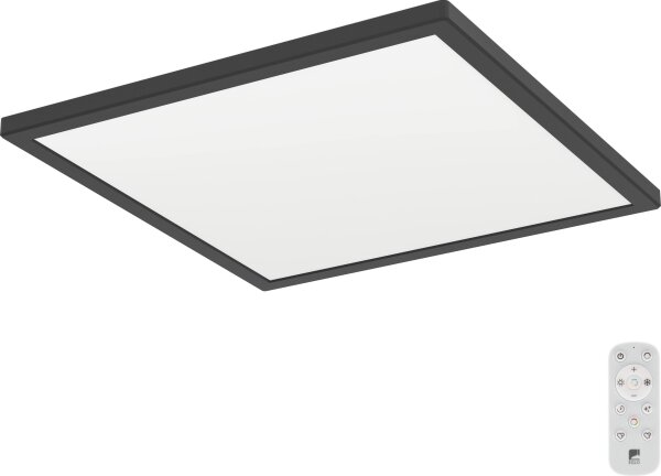 Eglo 901456-LED St. kúpeľ. svietidlo ROVITO-R 17,6W/230V 39x39cm IP44 čierna + DO