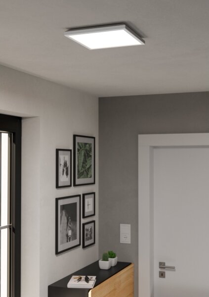 Eglo 901474 -LED RGBW St. kúpeľ. svietidlo ROVITO-Z 13,4W/230V 29x29cm IP44 biela