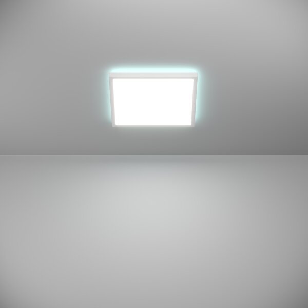Eglo 901474 -LED RGBW St. kúpeľ. svietidlo ROVITO-Z 13,4W/230V 29x29cm IP44 biela