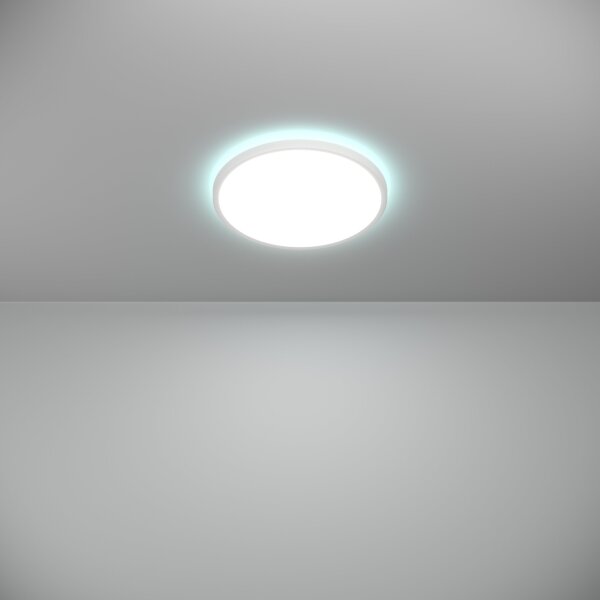 Eglo 901471-LED RGBW St. kúpeľ. svietidlo ROVITO-Z 13,9W/230V pr.30 cm IP44 biela