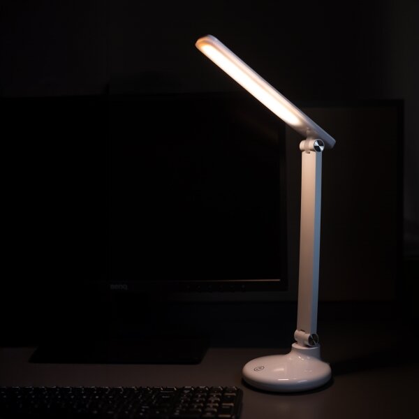 Zuma Line 1913-WH-LED Nabíjacia stolná lampa LED/6W/1200 mAh 3000/4500/6000K biela