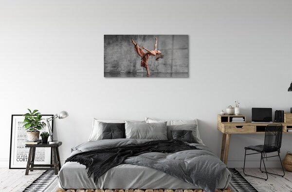 Sklenený obraz Žena dlhé vlasy tanec 100x50 cm 2 Prívesky