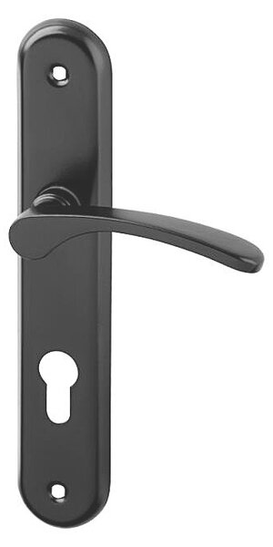 Dverové kovanie ACT Viola (čierná), kľučka-kľučka, Otvor pre obyčajný kľúč BB, AC-T Č (čierna), 72 mm