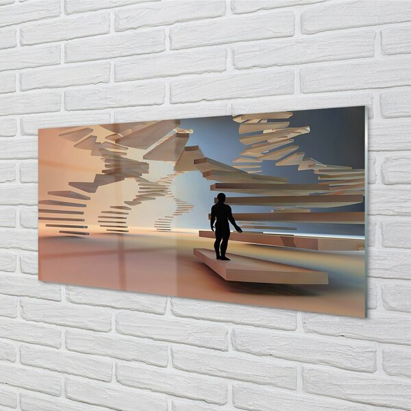 Sklenený obraz schody 3d 100x50 cm 2 Prívesky