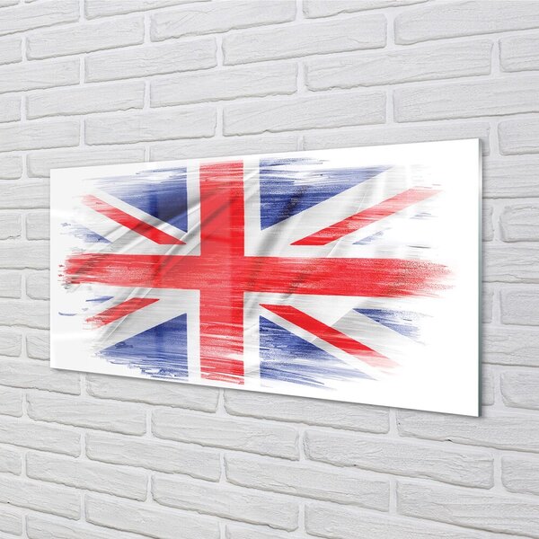 Sklenený obraz Vlajka Veľkej Británie 100x50 cm 2 Prívesky