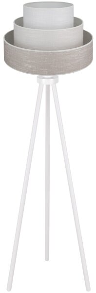 Brilagi - Stojacia lampa ALASKA LUNETA 1xE27/15W/230V šedá/krémová