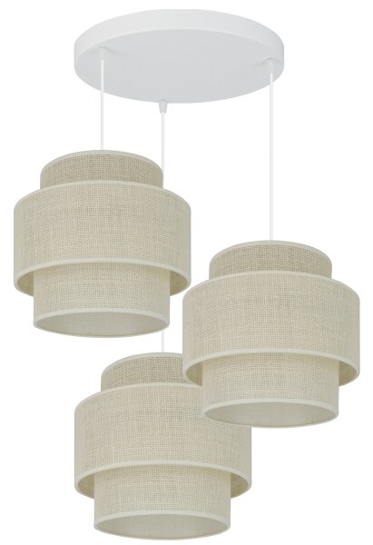 Brilagi - Luster na lanku SPACE YUTE 3xE27/15W/230V krémová/biela