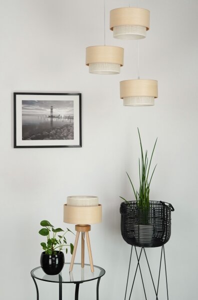 Brilagi - Stolná lampa ARIZONA BOHO 1xE27/15W/230V béžová