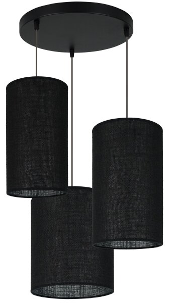 Brilagi - Luster na lanku TUBES 3xE27/15W/230V čierna