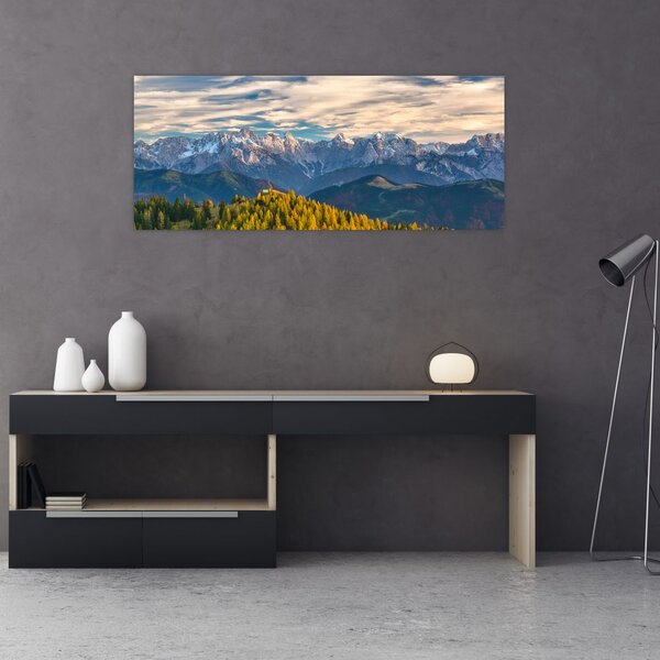 Obraz - horská panorama (120x50 cm)