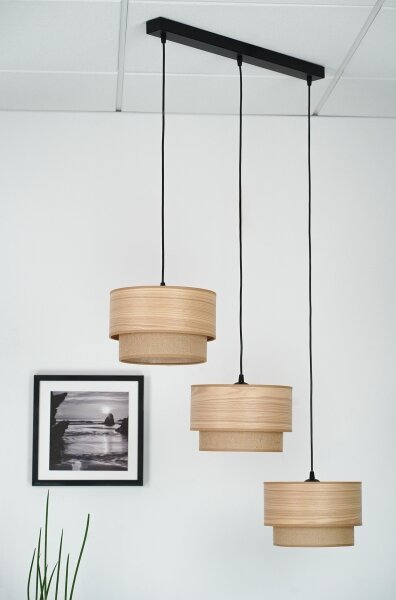 Brilagi - Luster na lanku MONTANA BOHO 3xE27/15W/230V hnedá/čierna