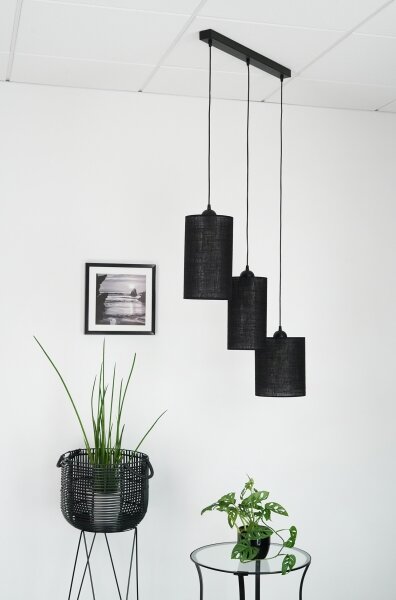 Brilagi - Luster na lanku TUBES 3xE27/15W/230V čierna