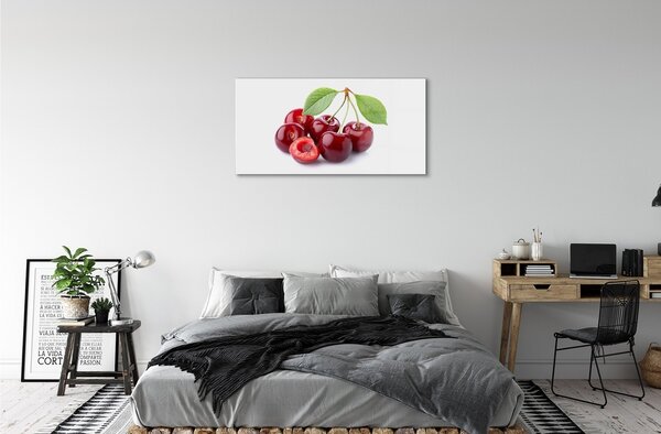 Obraz na skle čerešne 100x50 cm 2 Prívesky