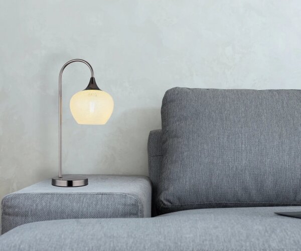 Globo 15548TK - Stolná lampa MAXY 1xE27/40W/230V biela/antracit